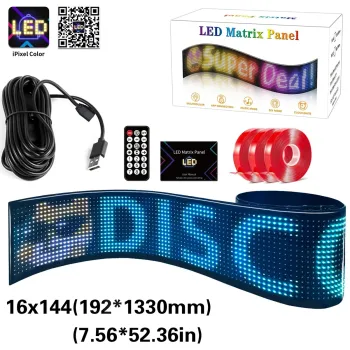 GLOBOSTAR® MATRIX GLB-106-0004 Εύκαμπτη Κυλιόμενη Ψηφιακή Επιγραφή 133x19.2cm P9 144x16 Pixel LED 10W DC 5V 2A με USB 2.0 Αδιάβροχο IP65 Πολύχρωμο RGB - Bluetooth Control μέσω iPIXEL APP - Μ133 x Π0.4 x Υ19.2cm - 2 Χρόνια Εγγύηση GLOBOSTAR® MATRIX GLB-106-0004 Εύκαμπτη Κυλιόμενη Ψηφιακή Επιγραφή 133x19.2cm P9 144x16 Pixel LED 10W DC 5V 2A με USB 2.0 Αδιάβροχο IP65 Πολύχρωμο RGB - Bluetooth Control μέσω iPIXEL APP - Μ133 x Π0.4 x Υ19.2cm - 2 Χρόνια Εγγύηση