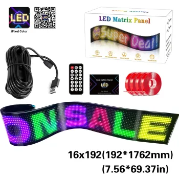 GLOBOSTAR® MATRIX GLB-106-0005 Εύκαμπτη Κυλιόμενη Ψηφιακή Επιγραφή 176.2x19.2cm P9 192x16 Pixel LED 10W DC 5V 2A με USB 2.0 Αδιάβροχο IP65 Πολύχρωμο RGB - Bluetooth Control μέσω iPIXEL APP - Μ176.2 x Π0.4 x Υ19.2cm - 2 Χρόνια Εγγύηση GLOBOSTAR® MATRIX GLB-106-0005 Εύκαμπτη Κυλιόμενη Ψηφιακή Επιγραφή 176.2x19.2cm P9 192x16 Pixel LED 10W DC 5V 2A με USB 2.0 Αδιάβροχο IP65 Πολύχρωμο RGB - Bluetooth Control μέσω iPIXEL APP - Μ176.2 x Π0.4 x Υ19.2cm - 2 Χρόνια Εγγύηση