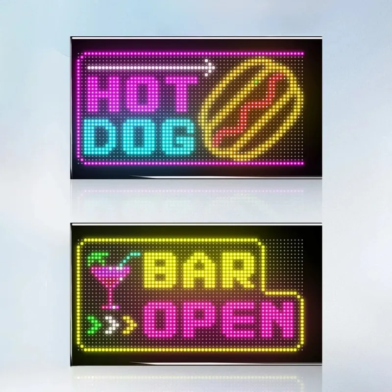 GLOBOSTAR® MATRIX GLB-106-0007 Κυλιόμενη Ψηφιακή Επιγραφή / Κορνίζα 33x20cm P4.5 64x32 Pixel LED 10W AC 220-240V Αδιάβροχο IP65 Πολύχρωμο RGB - Bluetooth Control μέσω iPIXEL APP - Μ34.5 x Π0.4 x Υ20cm - 2 Χρόνια Εγγύηση