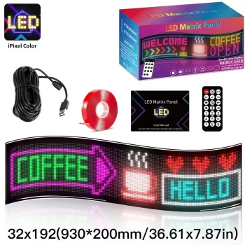 GLOBOSTAR® MATRIX GLB-106-0011 Εύκαμπτη Κυλιόμενη Ψηφιακή Επιγραφή 93x20cm P4.5 192x32 Pixel LED 20W AC 220-240V Αδιάβροχο IP65 Πολύχρωμο RGB - Bluetooth Control μέσω iPIXEL APP - Μ93 x Π0.4 x Υ20cm - 2 Χρόνια Εγγύηση GLOBOSTAR® MATRIX GLB-106-0011 Εύκαμπτη Κυλιόμενη Ψηφιακή Επιγραφή 93x20cm P4.5 192x32 Pixel LED 20W AC 220-240V Αδιάβροχο IP65 Πολύχρωμο RGB - Bluetooth Control μέσω iPIXEL APP - Μ93 x Π0.4 x Υ20cm - 2 Χρόνια Εγγύηση