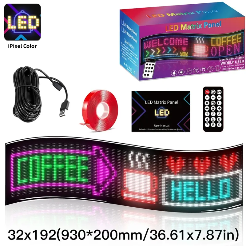 GLOBOSTAR® MATRIX GLB-106-0011 Εύκαμπτη Κυλιόμενη Ψηφιακή Επιγραφή 93x20cm P4.5 192x32 Pixel LED 20W AC 220-240V Αδιάβροχο IP65 Πολύχρωμο RGB - Bluetooth Control μέσω iPIXEL APP - Μ93 x Π0.4 x Υ20cm - 2 Χρόνια Εγγύηση GLOBOSTAR® MATRIX GLB-106-0011 Εύκαμπτη Κυλιόμενη Ψηφιακή Επιγραφή 93x20cm P4.5 192x32 Pixel LED 20W AC 220-240V Αδιάβροχο IP65 Πολύχρωμο RGB - Bluetooth Control μέσω iPIXEL APP - Μ93 x Π0.4 x Υ20cm - 2 Χρόνια Εγγύηση