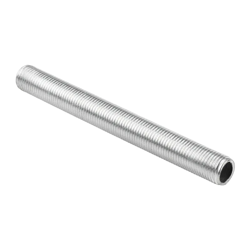 GLOBOSTAR® THREADEDTUBE 77559 Μεταλλικός DIY Σύνδεσμος / Μαστός με M10 Σπείρωμα για Φωτιστικά - Μ9 x Π1 x Υ1cm