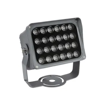GLOBOSTAR® FLOODXENA 90132 Προβολέας Σποτ Wall Washer LED 24W 2040lm 10° AC 220-240V Αδιάβροχο IP65 Φούξια - Bridgelux SMD Chip - Γκρι Ανθρακί - Μ18 x Π13.5 x Υ18cm - 3 Χρόνια Εγγύηση