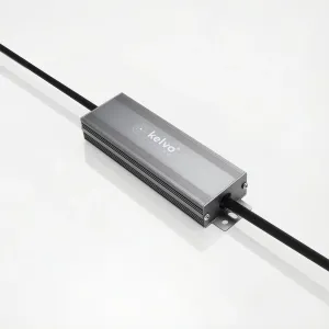 kelvo® SELAS KLV-107-0032 Τροφοδοτικό/Μετασχηματιστής Class I PELV 60W 2.5A AC 220-240V σε DC 24V Αδιάβροχο IP67 - Γκρι Ανθρακί Ματ - Μ15.8 x Π4.3 x Υ2.3cm - 5 Χρόνια Εγγύηση