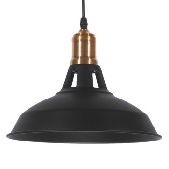 GLOBOSTAR® ANER 01073 Vintage Κρεμαστό Φωτιστικό Οροφής με Ντουί 1 x E27 AC 220-240V IP20 - Μαύρο & Χρυσό - Μ27.5 x Π27.5 x Υ19cm GLOBOSTAR® ANER 01073 Vintage Κρεμαστό Φωτιστικό Οροφής με Ντουί 1 x E27 AC 220-240V IP20 - Μαύρο & Χρυσό - Μ27.5 x Π27.5 x Υ19cm