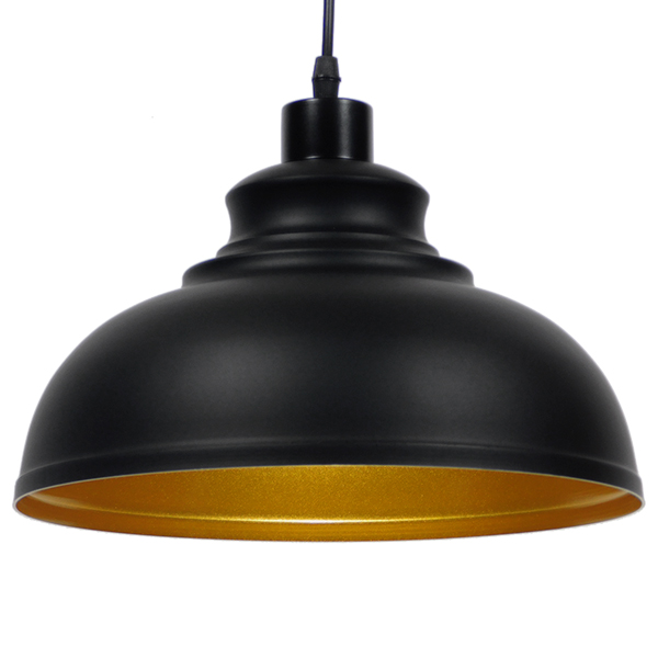 GLOBOSTAR® ANDY 01000 Μοντέρνο Κρεμαστό Φωτιστικό Οροφής με Ντουί 1 x E27 AC 220-240V IP20 - Μαύρο & Χρυσό - Μ35 x Π35 x Υ28cm GLOBOSTAR® ANDY 01000 Μοντέρνο Κρεμαστό Φωτιστικό Οροφής με Ντουί 1 x E27 AC 220-240V IP20 - Μαύρο & Χρυσό - Μ35 x Π35 x Υ28cm