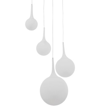GLOBOSTAR® DORI 01144 Μοντέρνο Κρεμαστό Φωτιστικό Οροφής με Ντουί 4 x E27 AC 220-240V IP20 - Λευκό - Μ75 x Π75 x Υ52cm GLOBOSTAR® DORI 01144 Μοντέρνο Κρεμαστό Φωτιστικό Οροφής με Ντουί 4 x E27 AC 220-240V IP20 - Λευκό - Μ75 x Π75 x Υ52cm