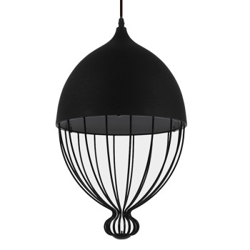 GLOBOSTAR® CANARIO 01107 Vintage Κρεμαστό Φωτιστικό Οροφής με Ντουί 1 x E27 AC 220-240V IP20 - Μαύρο - Μ28 x Π28 x Υ47cm GLOBOSTAR® CANARIO 01107 Vintage Κρεμαστό Φωτιστικό Οροφής με Ντουί 1 x E27 AC 220-240V IP20 - Μαύρο - Μ28 x Π28 x Υ47cm