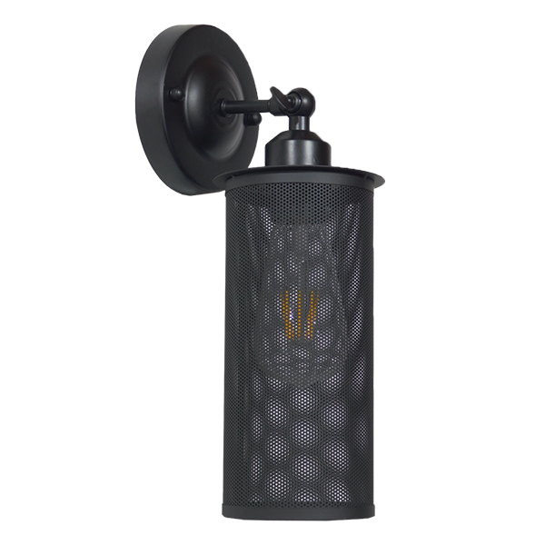 GLOBOSTAR® HOLVIA 01160 Vintage Φωτιστικό Τοίχου - Απλίκα με Ντουί 1 x E27 AC 220-240V IP20 - Μαύρο - Μ16 x Π12 x Υ34cm GLOBOSTAR® HOLVIA 01160 Vintage Φωτιστικό Τοίχου - Απλίκα με Ντουί 1 x E27 AC 220-240V IP20 - Μαύρο - Μ16 x Π12 x Υ34cm