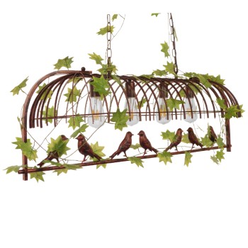 GLOBOSTAR® NEST 01402 Vintage Κρεμαστό Φωτιστικό Οροφής με Ντουί 4 x E27 AC 220-240V IP20 - Χάλκινο & Πράσινο - Μ103 x Π34 x Υ36.5cm GLOBOSTAR® NEST 01402 Vintage Κρεμαστό Φωτιστικό Οροφής με Ντουί 4 x E27 AC 220-240V IP20 - Χάλκινο & Πράσινο - Μ103 x Π34 x Υ36.5cm