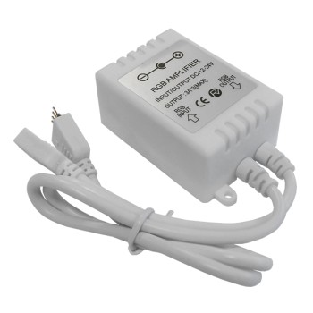 LED RGB Ενισχυτής Σήματος Πλαστικός 12v (144w) - 24v (288w) GloboStar 77407 LED RGB Ενισχυτής Σήματος Πλαστικός 12v (144w) - 24v (288w) GloboStar 77407