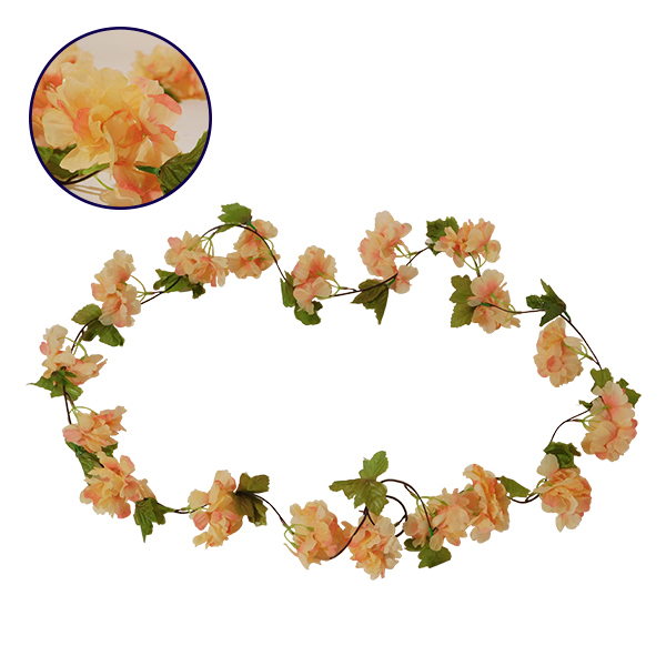 GloboStar® 09022 Τεχνητό Κρεμαστό Φυτό Διακοσμητική Γιρλάντα Μήκους 2.2 μέτρων με 18 X Άνθη Κερασιάς Σομόν GloboStar® 09022 Τεχνητό Κρεμαστό Φυτό Διακοσμητική Γιρλάντα Μήκους 2.2 μέτρων με 18 X Άνθη Κερασιάς Σομόν