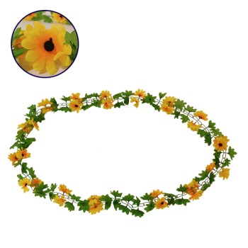 GloboStar® 09028 Τεχνητό Κρεμαστό Φυτό Διακοσμητική Γιρλάντα Μήκους 2.2 μέτρων με 30 X Μεσαία Ηλιοτρόπια Κίτρινα GloboStar® 09028 Τεχνητό Κρεμαστό Φυτό Διακοσμητική Γιρλάντα Μήκους 2.2 μέτρων με 30 X Μεσαία Ηλιοτρόπια Κίτρινα