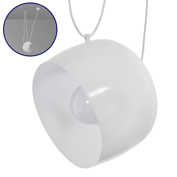 GLOBOSTAR® JASPER 01374 Μοντέρνο Κρεμαστό Φωτιστικό Οροφής με Ντουί 1 x E27 AC 220-240V IP20 - Λευκό - Μ25 x Π25 x Υ22cm GLOBOSTAR® JASPER 01374 Μοντέρνο Κρεμαστό Φωτιστικό Οροφής με Ντουί 1 x E27 AC 220-240V IP20 - Λευκό - Μ25 x Π25 x Υ22cm