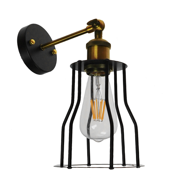 GLOBOSTAR® CATEL 01054 Vintage Φωτιστικό Τοίχου - Απλίκα με Ντουί 1 x E27 AC 220-240V IP20 - Μαύρο & Χρυσό - Μ15 x Π26 x Υ31cm GLOBOSTAR® CATEL 01054 Vintage Φωτιστικό Τοίχου - Απλίκα με Ντουί 1 x E27 AC 220-240V IP20 - Μαύρο & Χρυσό - Μ15 x Π26 x Υ31cm