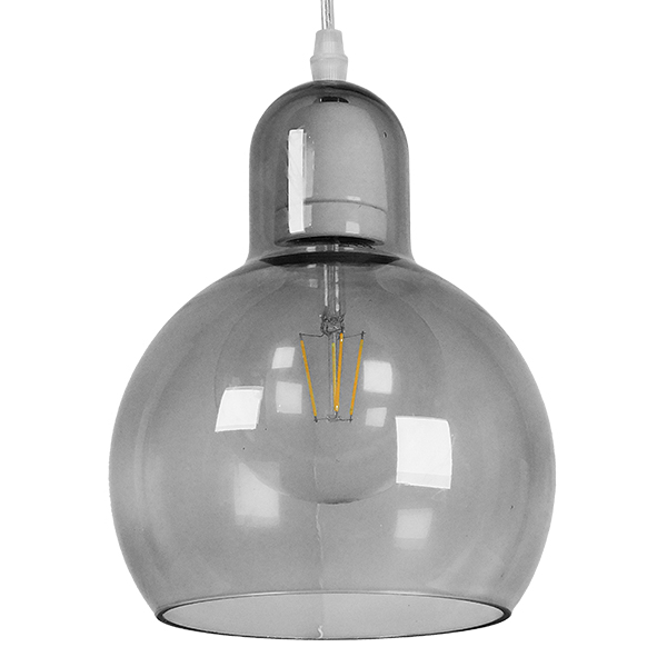 GLOBOSTAR® BOSSANOVA 01313 Μοντέρνο Κρεμαστό Φωτιστικό Οροφής με Ντουί 1 x E27 AC 220-240V IP20 - Γκρι - Μ18 x Π18 x Υ23cm GLOBOSTAR® BOSSANOVA 01313 Μοντέρνο Κρεμαστό Φωτιστικό Οροφής με Ντουί 1 x E27 AC 220-240V IP20 - Γκρι - Μ18 x Π18 x Υ23cm