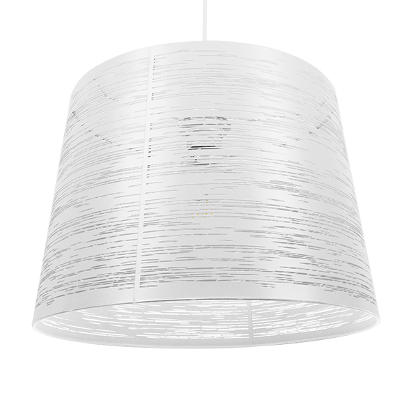 GLOBOSTAR® ACCADEMIA 01557 Μοντέρνο Κρεμαστό Φωτιστικό Οροφής με Ντουί 1 x E27 AC 220-240V IP20 - Λευκό - Μ35 x Π35 x Υ25cm