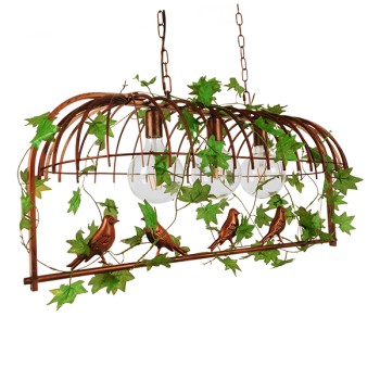 GLOBOSTAR® NEST 01648 Vintage Κρεμαστό Φωτιστικό Οροφής με Ντουί 3 x E27 AC 220-240V IP20 - Χάλκινο & Πράσινο - Μ85.5 x Π37.5 x Y38cm GLOBOSTAR® NEST 01648 Vintage Κρεμαστό Φωτιστικό Οροφής με Ντουί 3 x E27 AC 220-240V IP20 - Χάλκινο & Πράσινο - Μ85.5 x Π37.5 x Y38cm