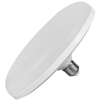 GLOBOSTAR® UFO 78024 Λάμπα E27 F220 LED 54W 5000lm 180° AC 220-240V IP20 Θερμό Λευκό 2700K - Lumileds SMD Chip - Λευκό Γαλακτερό - Μ22 x Π22 x Υ8cm - 3 Χρόνια Εγγύηση