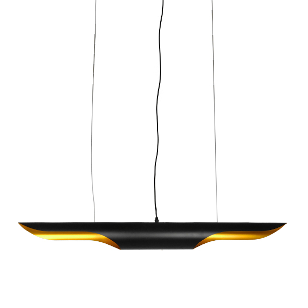 GLOBOSTAR® ESTERINA 01473 Μοντέρνο Κρεμαστό Φωτιστικό Οροφής με Ντουί 2 x E27 AC 220-240V IP20 - Μαύρο & Χρυσό - Μ100 x Π10 x Y10cm GLOBOSTAR® ESTERINA 01473 Μοντέρνο Κρεμαστό Φωτιστικό Οροφής με Ντουί 2 x E27 AC 220-240V IP20 - Μαύρο & Χρυσό - Μ100 x Π10 x Y10cm