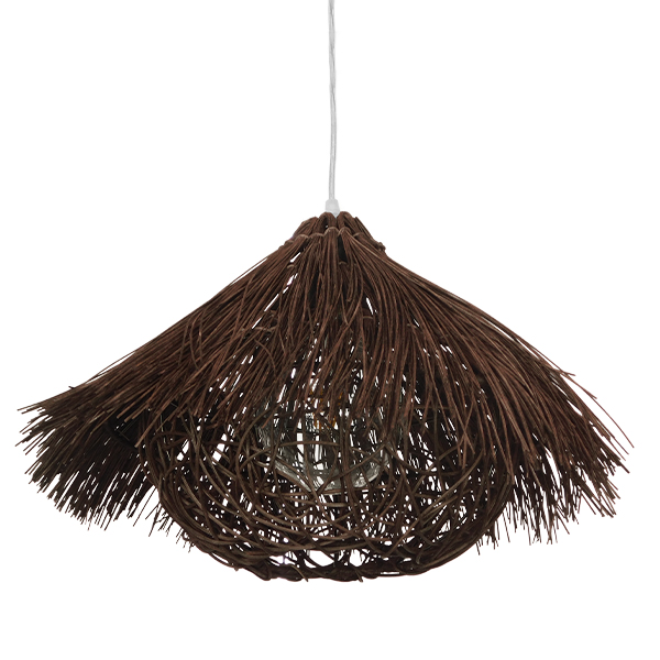 GLOBOSTAR® CHEOPE 01600 Boho Κρεμαστό Φωτιστικό Οροφής με Ντουί 1 x E27 AC 220-240V IP20 - Καφέ - Μ50 x Π50 x Y30cm GLOBOSTAR® CHEOPE 01600 Boho Κρεμαστό Φωτιστικό Οροφής με Ντουί 1 x E27 AC 220-240V IP20 - Καφέ - Μ50 x Π50 x Y30cm
