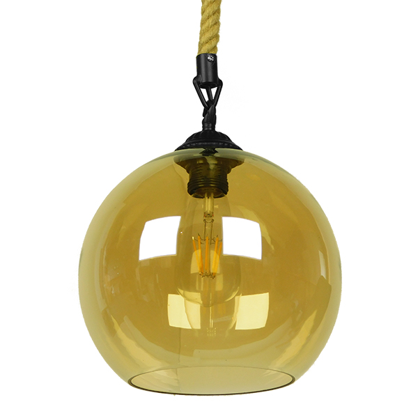 GLOBOSTAR® LENHAM 01668 Μοντέρνο Κρεμαστό Φωτιστικό Οροφής με Ντουί 1 x E27 AC 220-240V IP20 - Μπεζ & Μελί - Μ25 x Π25 x Y25cm GLOBOSTAR® LENHAM 01668 Μοντέρνο Κρεμαστό Φωτιστικό Οροφής με Ντουί 1 x E27 AC 220-240V IP20 - Μπεζ & Μελί - Μ25 x Π25 x Y25cm
