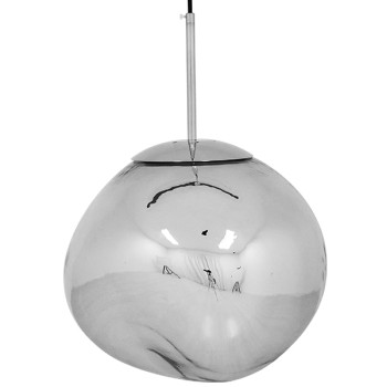 GLOBOSTAR® DIXAR 01464 Μοντέρνο Κρεμαστό Φωτιστικό Οροφής με Ντουί 1 x E27 AC 220-240V IP20 - Γκρι & Ασημί - Μ36 x Π36 x Υ45cm GLOBOSTAR® DIXAR 01464 Μοντέρνο Κρεμαστό Φωτιστικό Οροφής με Ντουί 1 x E27 AC 220-240V IP20 - Γκρι & Ασημί - Μ36 x Π36 x Υ45cm