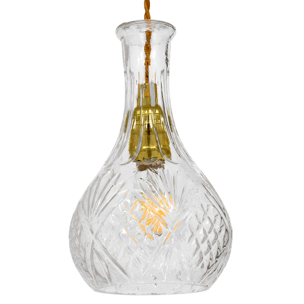 GLOBOSTAR® WHISKEY 01514 Vintage Κρεμαστό Φωτιστικό Οροφής με Ντουί 1 x E27 AC 220-240V IP20 - Διάφανο - Μ14 x Π14 x Υ23cm GLOBOSTAR® WHISKEY 01514 Vintage Κρεμαστό Φωτιστικό Οροφής με Ντουί 1 x E27 AC 220-240V IP20 - Διάφανο - Μ14 x Π14 x Υ23cm