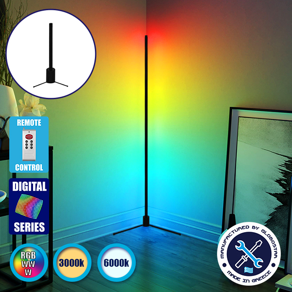 Μοντέρνο Minimal Επιτραπέζιο Μαύρο Φωτιστικό 50cm LED 8 Watt με Ασύρματο Χειριστήριο 2.4G RF & Dimmer RGBW+WW Πολύχρωμο Digital Magic Dot Pixel GloboStar ALIEN Design GLOBO-50-11 Μοντέρνο Minimal Επιτραπέζιο Μαύρο Φωτιστικό 50cm LED 8 Watt με Ασύρματο Χειριστήριο 2.4G RF & Dimmer RGBW+WW Πολύχρωμο Digital Magic Dot Pixel GloboStar ALIEN Design GLOBO-50-11