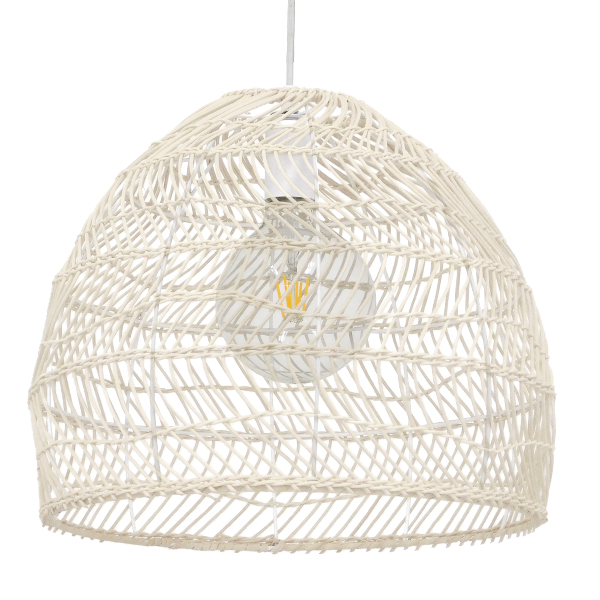 GLOBOSTAR® MALIBU 00968 Boho Κρεμαστό Φωτιστικό Οροφής με Ντουί 1 x E27 AC 220-240V IP20 - Μπεζ - Μ40 x Π40 x Υ35cm GLOBOSTAR® MALIBU 00968 Boho Κρεμαστό Φωτιστικό Οροφής με Ντουί 1 x E27 AC 220-240V IP20 - Μπεζ - Μ40 x Π40 x Υ35cm