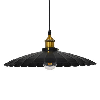 GLOBOSTAR® MARGI 00982 Vintage Κρεμαστό Φωτιστικό Οροφής με Ντουί 1 x E27 AC 220-240V IP20 - Μαύρο & Χρυσό - Μ40 x Π40 x Y15cm GLOBOSTAR® MARGI 00982 Vintage Κρεμαστό Φωτιστικό Οροφής με Ντουί 1 x E27 AC 220-240V IP20 - Μαύρο & Χρυσό - Μ40 x Π40 x Y15cm