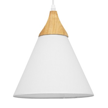 GLOBOSTAR® SHADE TEXTILE 01577 Μοντέρνο Κρεμαστό Φωτιστικό Οροφής με Ντουί 1 x E27 AC 220-240V IP20 - Λευκό & Μπεζ - Μ25 x Π25 x Υ30cm GLOBOSTAR® SHADE TEXTILE 01577 Μοντέρνο Κρεμαστό Φωτιστικό Οροφής με Ντουί 1 x E27 AC 220-240V IP20 - Λευκό & Μπεζ - Μ25 x Π25 x Υ30cm