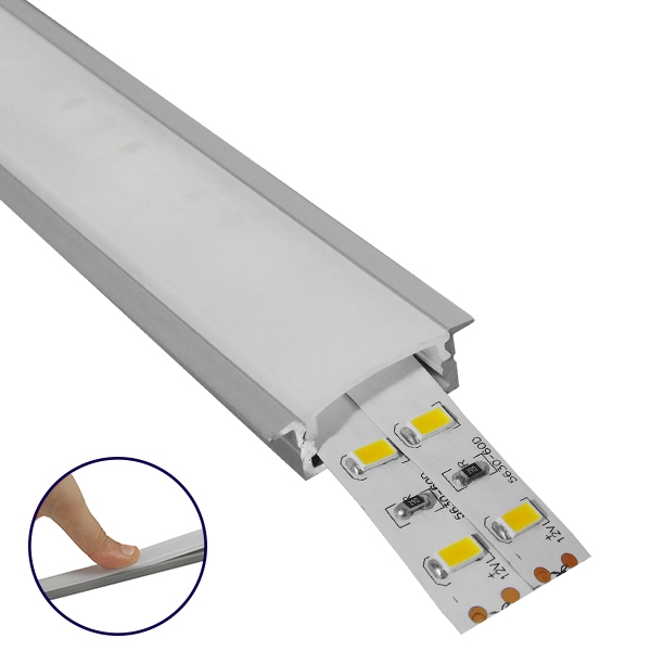 GloboStar® RECESS-PROFILE 70811-1M Προφίλ Αλουμινίου - Βάση & Ψύκτρα Ταινίας LED με Λευκό Γαλακτερό Κάλυμμα - Χωνευτή Χρήση - Πατητό Κάλυμμα - Ασημί - 1 Μέτρο - Μ100 x Π3 x Υ1.1cm GloboStar® RECESS-PROFILE 70811-1M Προφίλ Αλουμινίου - Βάση & Ψύκτρα Ταινίας LED με Λευκό Γαλακτερό Κάλυμμα - Χωνευτή Χρήση - Πατητό Κάλυμμα - Ασημί - 1 Μέτρο - Μ100 x Π3 x Υ1.1cm