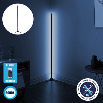 Μοντέρνο Minimal Επιδαπέδιο Μαύρο Φωτιστικό 100cm LED 16 Watt με Ασύρματο Χειριστήριο RF & Dimmer Ψυχρό Λευκό 6000k GloboStar ALIEN Design GLOBO-100-1 Μοντέρνο Minimal Επιδαπέδιο Μαύρο Φωτιστικό 100cm LED 16 Watt με Ασύρματο Χειριστήριο RF & Dimmer Ψυχρό Λευκό 6000k GloboStar ALIEN Design GLOBO-100-1