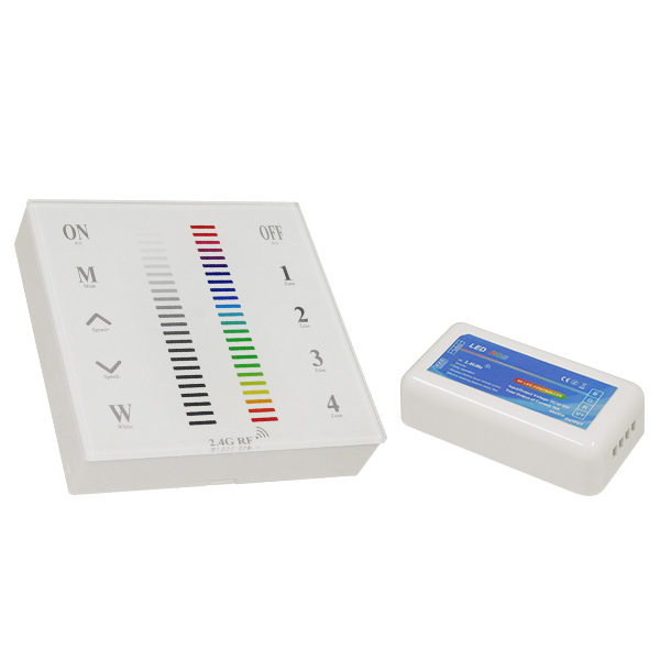 Ασύρματος LED RGB Controller με Χειριστήριο Τοίχου Αφής 2.4G RF 12v (144w) - 24v (288w) DC για Ένα Group GloboStar 04051 Ασύρματος LED RGB Controller με Χειριστήριο Τοίχου Αφής 2.4G RF 12v (144w) - 24v (288w) DC για Ένα Group GloboStar 04051