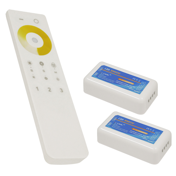 Ασύρματο LED Dimmer με Χειριστήριο Αφής 2.4G RF CCT 2 Χρωμάτων για Δυο Groups 12v (288w) - 24v (576w) DC GloboStar 04140 Ασύρματο LED Dimmer με Χειριστήριο Αφής 2.4G RF CCT 2 Χρωμάτων για Δυο Groups 12v (288w) - 24v (576w) DC GloboStar 04140