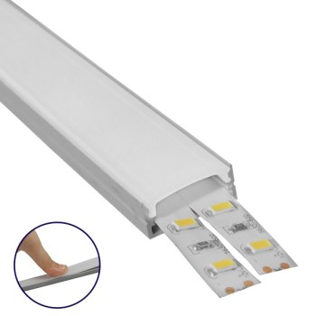 GLOBOSTAR® ALP-LINEAR ALIENA 70809-3M Επιφανειακό Προφίλ Αλουμινίου με Λευκό Γαλακτερό Πατητό Κάλυμμα για Ταινίες LED IP20 - Ασημί & Λευκό - Μ300 x Π2.4 x Υ1.1cm - Πακέτο 5 Τεμαχίων GLOBOSTAR® ALP-LINEAR ALIENA 70809-3M Επιφανειακό Προφίλ Αλουμινίου με Λευκό Γαλακτερό Πατητό Κάλυμμα για Ταινίες LED IP20 - Ασημί & Λευκό - Μ300 x Π2.4 x Υ1.1cm - Πακέτο 5 Τεμαχίων