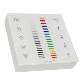 Ασύρματο LED RGB Χειριστήριο Αφής και Τοίχου 2.4G RF Έως και 4 Διαφορετικά Groups DC GloboStar 73417 Ασύρματο LED RGB Χειριστήριο Αφής και Τοίχου 2.4G RF Έως και 4 Διαφορετικά Groups DC GloboStar 73417