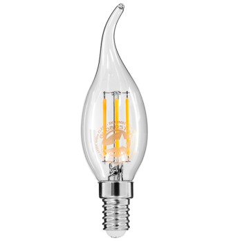 GLOBOSTAR® CANDLE 99002 Λάμπα Κεράκι E14 C35T LED 4W 440lm 360° AC 220-240V IP20 Θερμό Λευκό 2700K Dimmable - Filament Chip - Διάφανο - Μ3.5 x Π3.5 x Υ12cm - 3 Χρόνια Εγγύηση GLOBOSTAR® CANDLE 99002 Λάμπα Κεράκι E14 C35T LED 4W 440lm 360° AC 220-240V IP20 Θερμό Λευκό 2700K Dimmable - Filament Chip - Διάφανο - Μ3.5 x Π3.5 x Υ12cm - 3 Χρόνια Εγγύηση