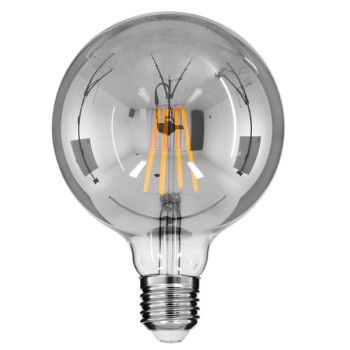 GLOBOSTAR® BUBBLE 99073 Λάμπα E27 G125 LED 8W 800lm 360° AC 220-240V IP20 Θερμό Λευκό 2700K Dimmable - Long Filament Chip - Μαύρο Φιμέ - Μ12.5 x Π12.5 x Υ17.8cm - 3 Χρόνια Εγγύηση GLOBOSTAR® BUBBLE 99073 Λάμπα E27 G125 LED 8W 800lm 360° AC 220-240V IP20 Θερμό Λευκό 2700K Dimmable - Long Filament Chip - Μαύρο Φιμέ - Μ12.5 x Π12.5 x Υ17.8cm - 3 Χρόνια Εγγύηση