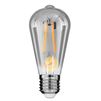 GLOBOSTAR® PEAR 99077 Λάμπα E27 ST64 LED 10W 1000lm 360° AC 220-240V IP20 Θερμό Λευκό 2700K Dimmable - Long Filament Chip - Μαύρο Φιμέ - Μ6.4 x Π6.4 x Υ14.5cm - 3 Χρόνια Εγγύηση GLOBOSTAR® PEAR 99077 Λάμπα E27 ST64 LED 10W 1000lm 360° AC 220-240V IP20 Θερμό Λευκό 2700K Dimmable - Long Filament Chip - Μαύρο Φιμέ - Μ6.4 x Π6.4 x Υ14.5cm - 3 Χρόνια Εγγύηση