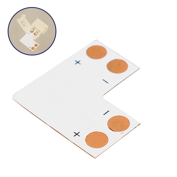 GloboStar® 70704 Connector L για Ταινία LED 4.8 Watt GloboStar® 70704 Connector L για Ταινία LED 4.8 Watt