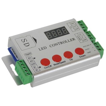 GloboStar® 73444 LED Digital RGB Controller DMX512 & Κάρτα SD για LED Digital RGB Προϊόντα 5v - 12v - 24v  HC03 2048 IC GloboStar® 73444 LED Digital RGB Controller DMX512 & Κάρτα SD για LED Digital RGB Προϊόντα 5v - 12v - 24v  HC03 2048 IC