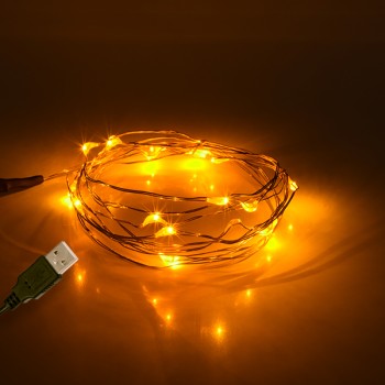 GLOBOSTAR® STRINGLIGHT 79710 Γιρλάντα 2m 20 LED 1.2W 60lm 360° DC 5V με USB 2.0 IP20 Ultra Θερμό Λευκό 2200Κ Dimmable - Χάλκινο - Μ200 x Π0.6 x Υ0.6cm - 1 Χρόνο Εγγύηση GLOBOSTAR® STRINGLIGHT 79710 Γιρλάντα 2m 20 LED 1.2W 60lm 360° DC 5V με USB 2.0 IP20 Ultra Θερμό Λευκό 2200Κ Dimmable - Χάλκινο - Μ200 x Π0.6 x Υ0.6cm - 1 Χρόνο Εγγύηση