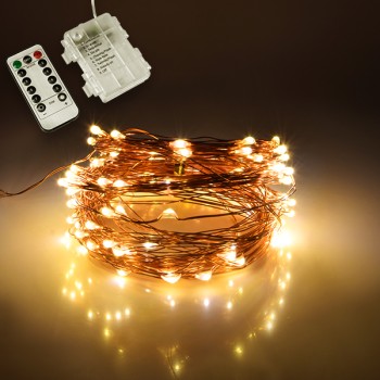 GLOBOSTAR® STRINGLIGHT 79780 Σετ Γιρλάντας 10m 100 LED με Κουτί Τροφοδοσίας & RF Ασύρματο Χειριστήριο LED 6W 420lm 360° DC 5V με 3xAAA Μπαταρίες Αδιάβροχο IP54 Θερμό Λευκό 2700Κ Dimmable - Χάλκινο - Μ1000 x Π0.6 x Υ0.6cm - 1 Χρόνο Εγγύηση GLOBOSTAR® STRINGLIGHT 79780 Σετ Γιρλάντας 10m 100 LED με Κουτί Τροφοδοσίας & RF Ασύρματο Χειριστήριο LED 6W 420lm 360° DC 5V με 3xAAA Μπαταρίες Αδιάβροχο IP54 Θερμό Λευκό 2700Κ Dimmable - Χάλκινο - Μ1000 x Π0.6 x Υ0.6cm - 1 Χρόνο Εγγύηση