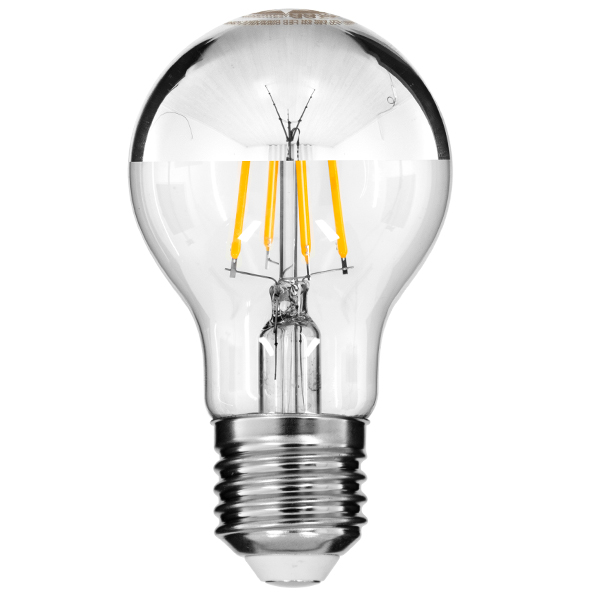 GLOBOSTAR® GLOBE 99103 Λάμπα E27 A60 LED 8W 880lm 320° AC 220-240V IP20 Θερμό Λευκό 2700K Dimmable - Filament Chip - Διάφανο με Ανεστραμμένο Καθρέπτη Νίκελ Χρωμίο - Μ6 x Π6 x Υ11cm - 3 Χρόνια Εγγύηση GLOBOSTAR® GLOBE 99103 Λάμπα E27 A60 LED 8W 880lm 320° AC 220-240V IP20 Θερμό Λευκό 2700K Dimmable - Filament Chip - Διάφανο με Ανεστραμμένο Καθρέπτη Νίκελ Χρωμίο - Μ6 x Π6 x Υ11cm - 3 Χρόνια Εγγύηση