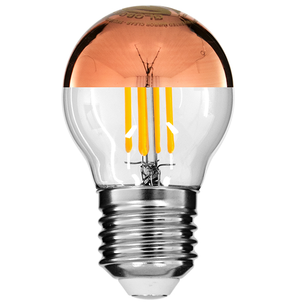 GLOBOSTAR® SPHERE 99110 Λάμπα E27 G45 LED 4W 420lm 320° AC 220-240V IP20 Ultra Θερμό Λευκό 2200K Dimmable - Filament Chip - Διάφανο με Χάλκινο Ανεστραμμένο Καθρέπτη - Μ4.5 x Π4.5 x Υ7.7cm - 3 Χρόνια Εγγύηση GLOBOSTAR® SPHERE 99110 Λάμπα E27 G45 LED 4W 420lm 320° AC 220-240V IP20 Ultra Θερμό Λευκό 2200K Dimmable - Filament Chip - Διάφανο με Χάλκινο Ανεστραμμένο Καθρέπτη - Μ4.5 x Π4.5 x Υ7.7cm - 3 Χρόνια Εγγύηση