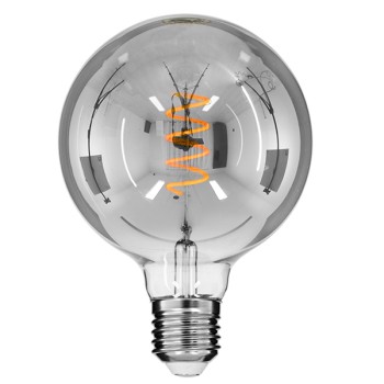 GLOBOSTAR® BUBBLE 99139 Λάμπα E27 G125 LED 6W 470lm 360° AC 220-240V IP20 Θερμό Λευκό 2700K Dimmable - Soft Spiral Filament Chip - Μαύρο Φιμέ - Μ12.5 x Π12.5 x Υ17.8cm - 3 Χρόνια Εγγύηση GLOBOSTAR® BUBBLE 99139 Λάμπα E27 G125 LED 6W 470lm 360° AC 220-240V IP20 Θερμό Λευκό 2700K Dimmable - Soft Spiral Filament Chip - Μαύρο Φιμέ - Μ12.5 x Π12.5 x Υ17.8cm - 3 Χρόνια Εγγύηση