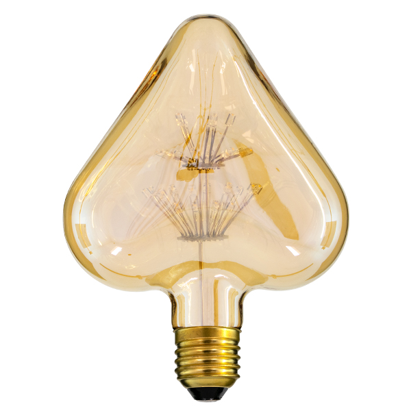 GLOBOSTAR® HEART 99205 Λάμπα E27 H115 LED 3W 300lm 360° AC 220-240V IP20 Ultra Θερμό Λευκό 2200K - Diode HP Filament Chip - Μελί - Μ11.5 x Π6 x Υ16cm - 3 Χρόνια Εγγύηση GLOBOSTAR® HEART 99205 Λάμπα E27 H115 LED 3W 300lm 360° AC 220-240V IP20 Ultra Θερμό Λευκό 2200K - Diode HP Filament Chip - Μελί - Μ11.5 x Π6 x Υ16cm - 3 Χρόνια Εγγύηση