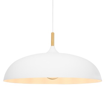 GLOBOSTAR® VALLETE 00837 Μοντέρνο Κρεμαστό Φωτιστικό Οροφής με Ντουί 1 x E27 AC 220-240V IP20 - Λευκό & Μπεζ - Μ60 x Π60 x Υ35cm GLOBOSTAR® VALLETE 00837 Μοντέρνο Κρεμαστό Φωτιστικό Οροφής με Ντουί 1 x E27 AC 220-240V IP20 - Λευκό & Μπεζ - Μ60 x Π60 x Υ35cm